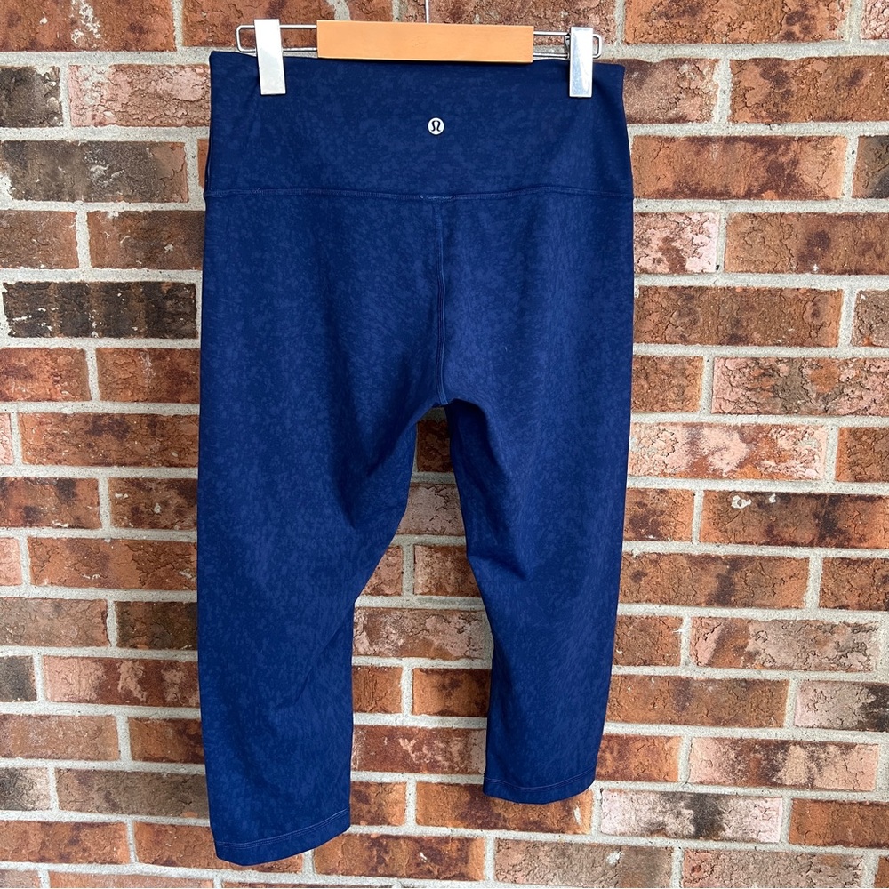 Lululemon Wunder Under Crop High-Rise pants leggins EUC Size 10